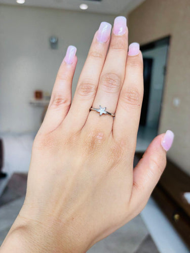 925 Silver Star Ring